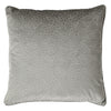 Florence Embossed Velvet Filled Cushion 55cm x 55cm Silver