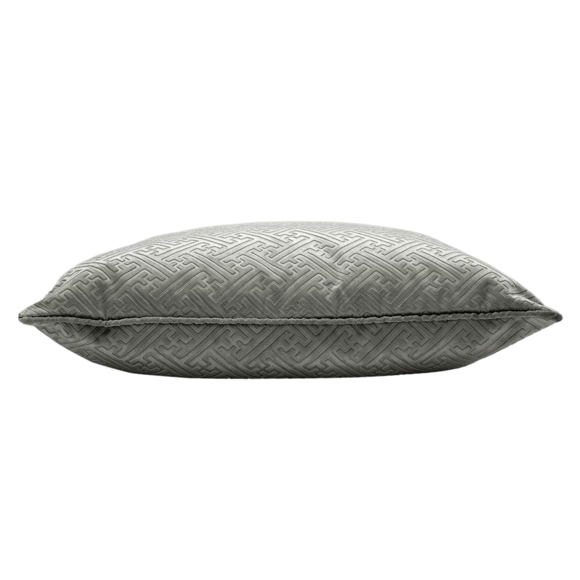 Florence Embossed Velvet Filled Cushion 55cm x 55cm Silver