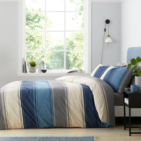 Fusion Betley Duvet Cover Bedding Set Blue