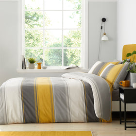 Fusion Betley Duvet Cover Bedding Set Ochre