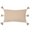 Yard Folis Embroidered Filled Cushion 30cm x 50cm Stone