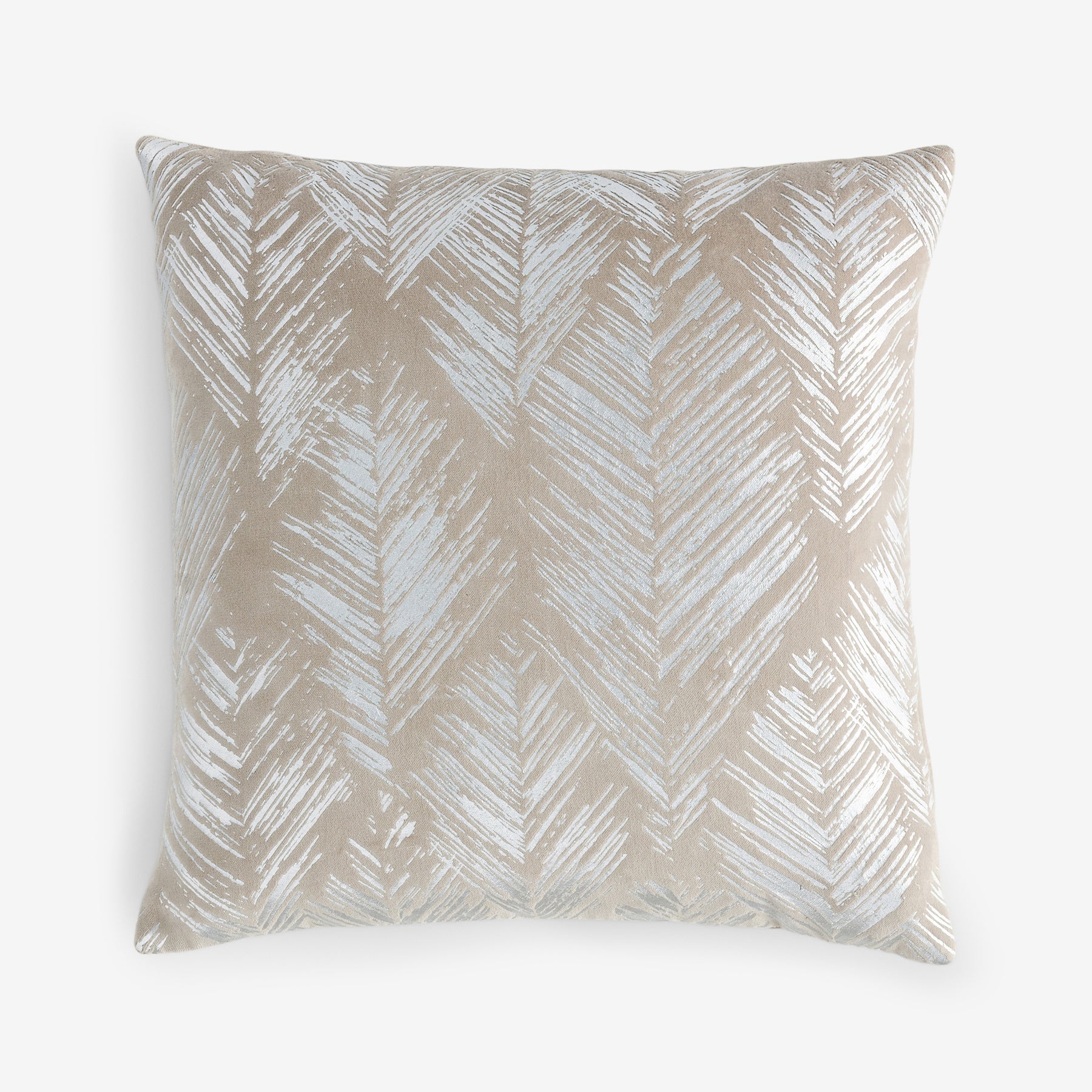 Clarke & Clarke Folius Feather Filled Cushion 43cm x 43cm Silver