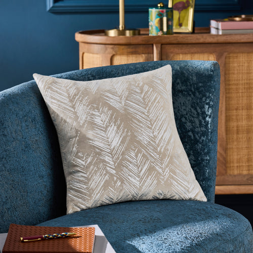 Clarke & Clarke Folius Polyester Filled Cushion 43cm x 43cm Silver