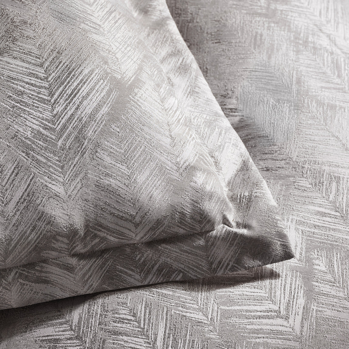 Clarke & Clarke Folius Duvet Cover Bedding Set Silver