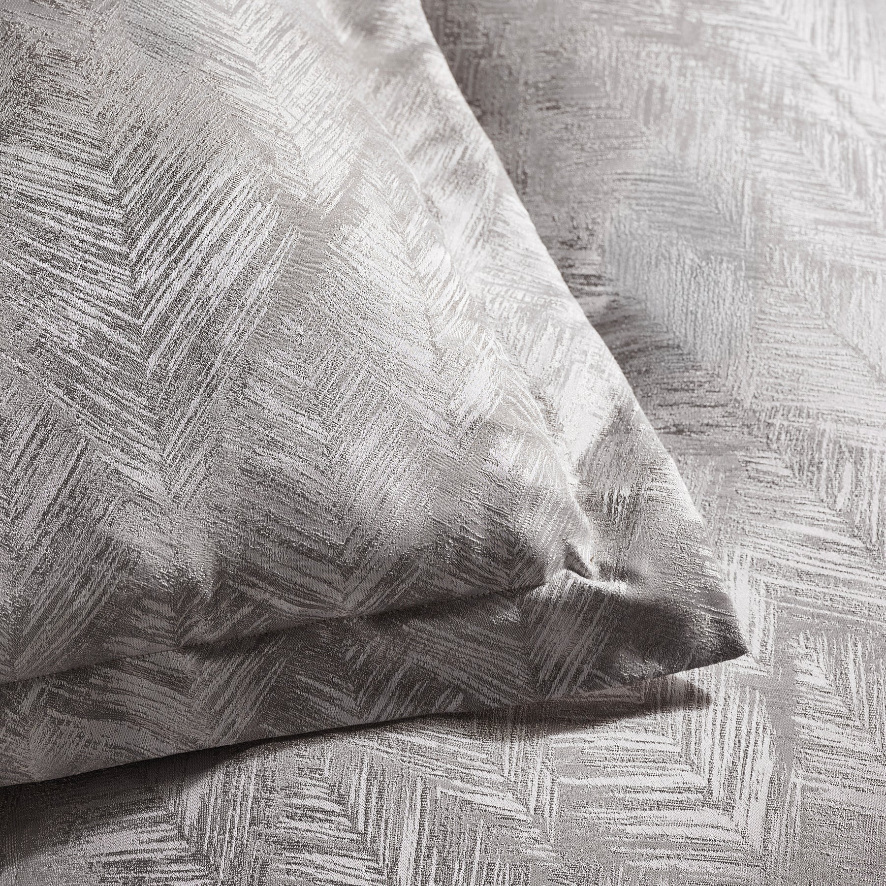 Clarke & Clarke Folius Duvet Cover Bedding Set Silver