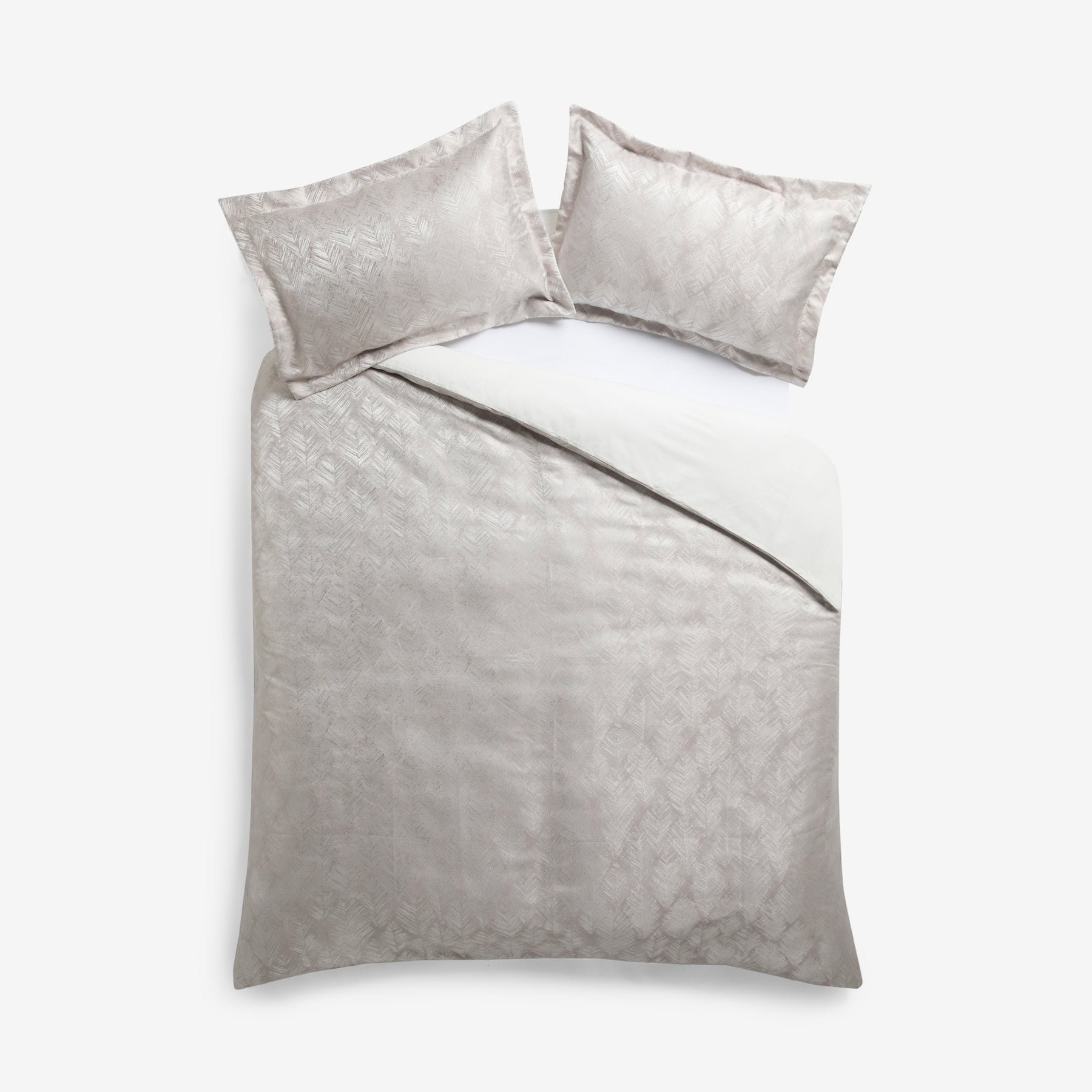 Clarke & Clarke Folius Duvet Cover Bedding Set Silver