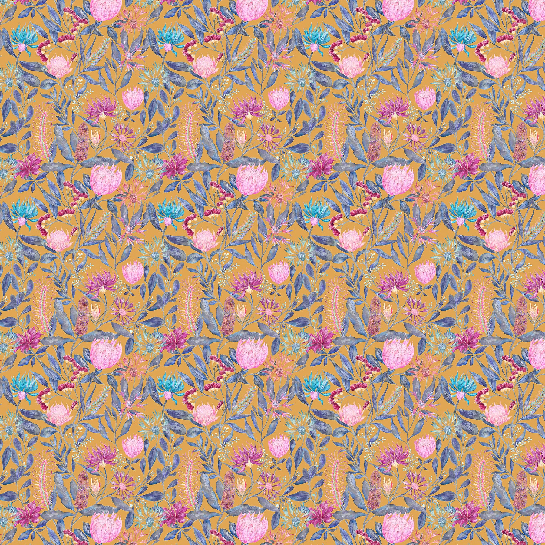 Voyage Maison Fortazela Printed Cotton Fabric Gold