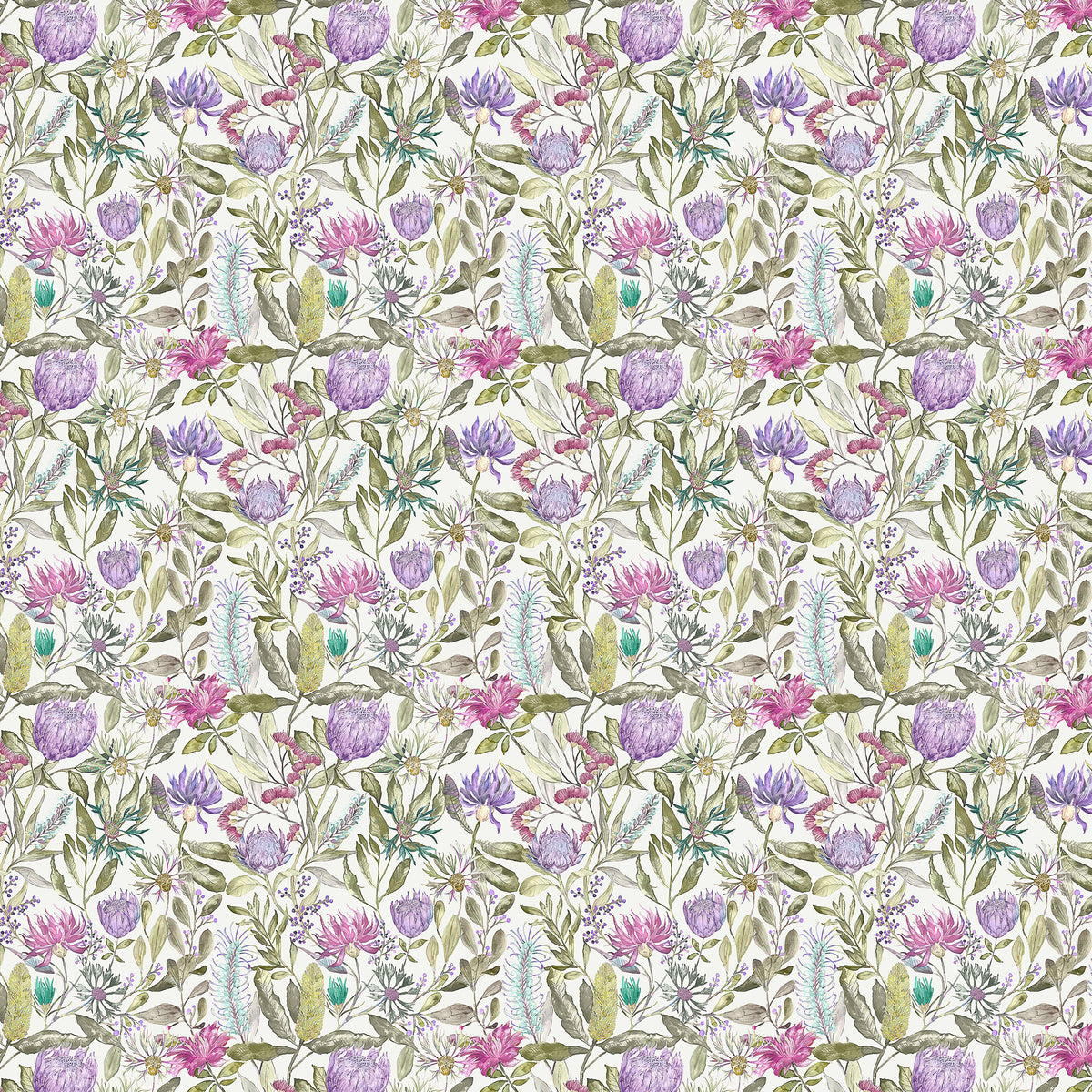 Voyage Maison Fortazela Printed Cotton Fabric Violet
