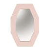 Framed Octagonal Wall Mirror 39cm x 59cm Mirror Pink