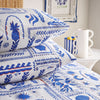 Frieze Abstract Reversible Bedding Set Blue