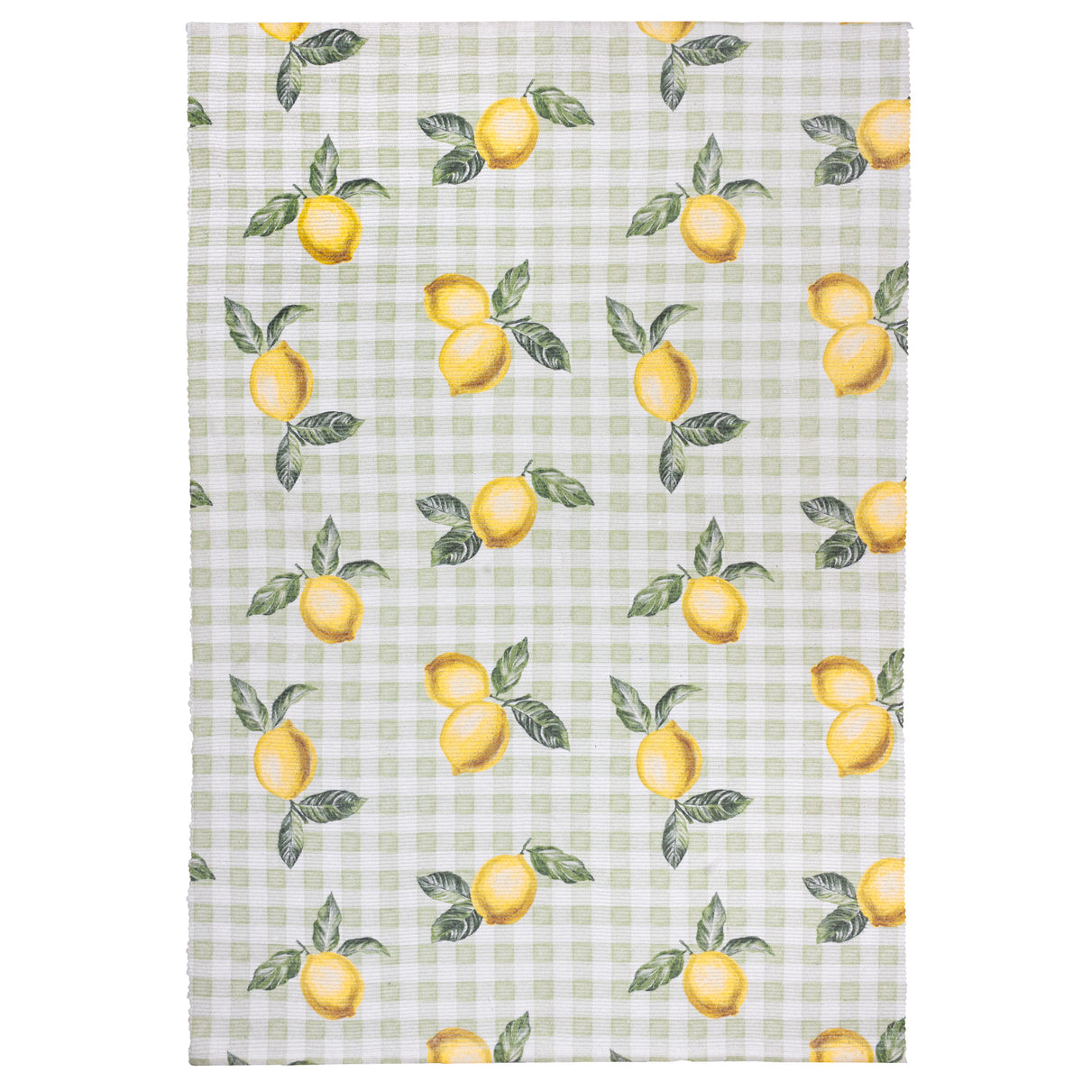Furn Fruits Lemons Striped Outdoor Rug 120cm x 170cm Sage