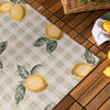 Furn Fruits Lemons Striped Outdoor Rug 120cm x 170cm Sage