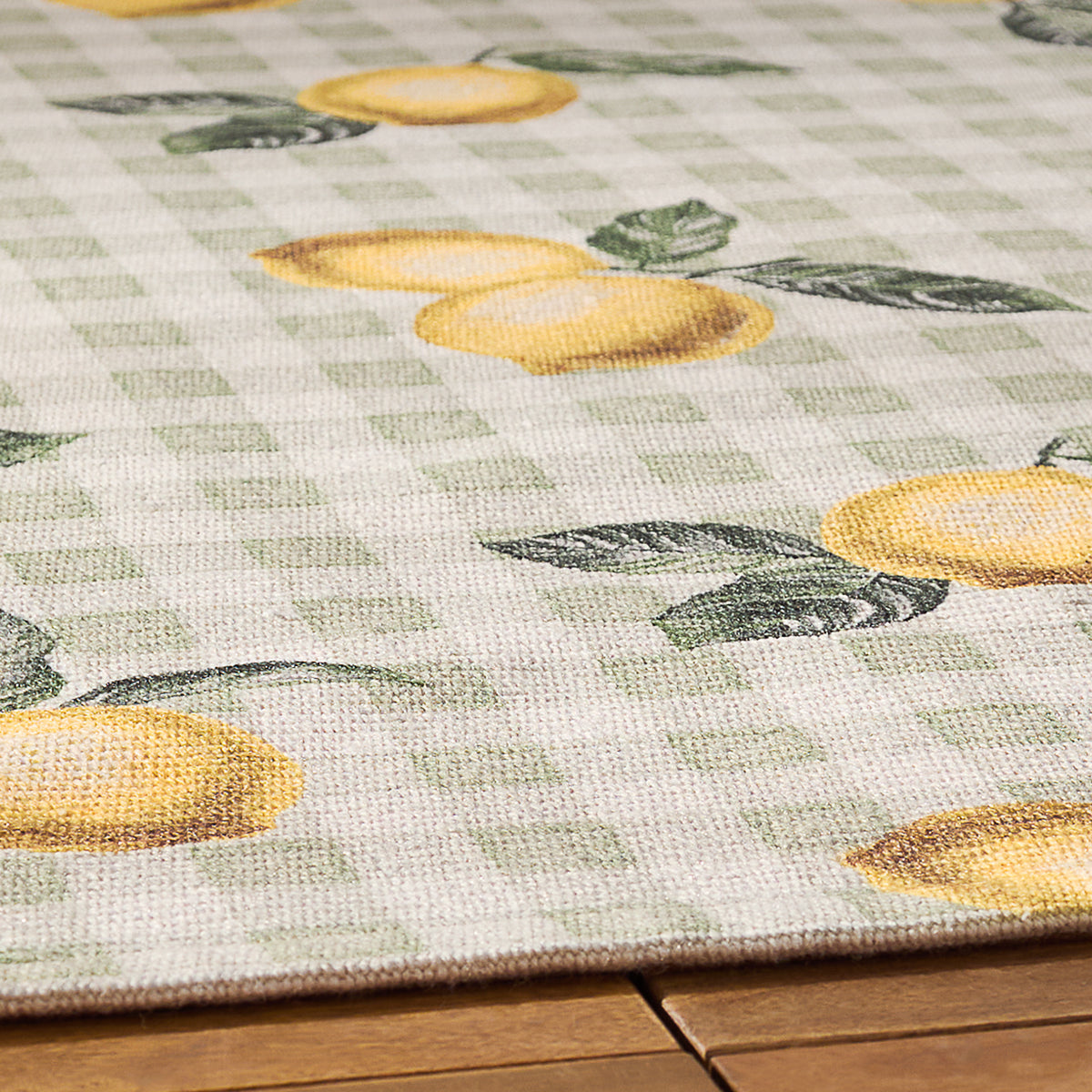 Furn Fruits Lemons Striped Outdoor Rug 120cm x 170cm Sage