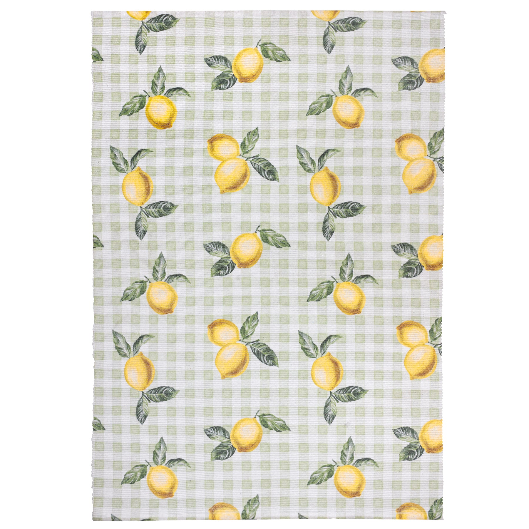 Furn Fruits Lemons Striped Outdoor Rug 120cm x 170cm Sage