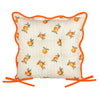 Furn Fruits Oranges Set of 2 Striped 40cm x 40cm Outdoor Seat Pads Yellow