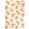 Furn Fruits Oranges Gingham Check Outdoor Rug 120cm x 170cm Yellow