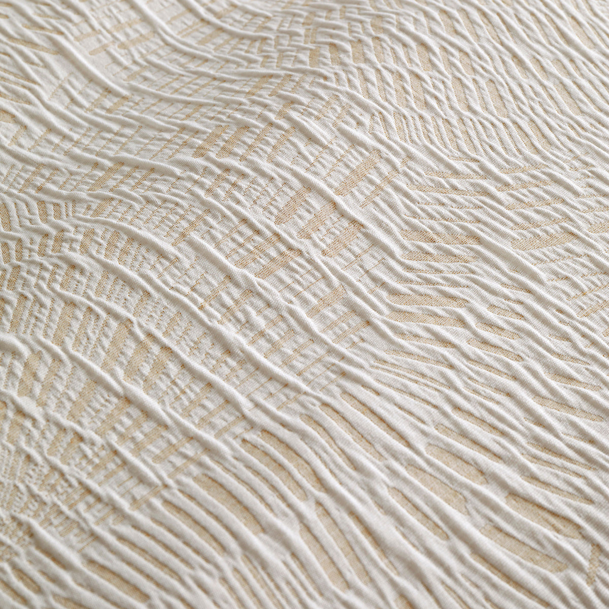 Appletree Fossil Jacquard Duvet Cover Bedding Set Natural