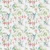 Voyage Maison Fuchsia Flight Printed Cotton Fabric Cream