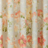 Dreams & Drapes Flourette Watercolour Floral Ready Made Eyelet Curtains 66 x 72 Natural