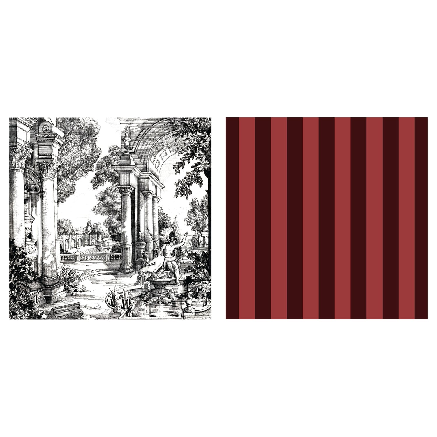 Laurence Llewelyn-Bowen Festivo 4 Pack 40cmx40cm Napkins Red