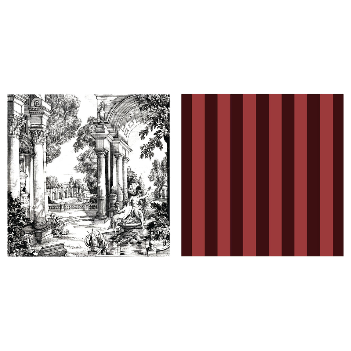 Laurence Llewelyn-Bowen Festivo 4 Pack 40cmx40cm Napkins Red