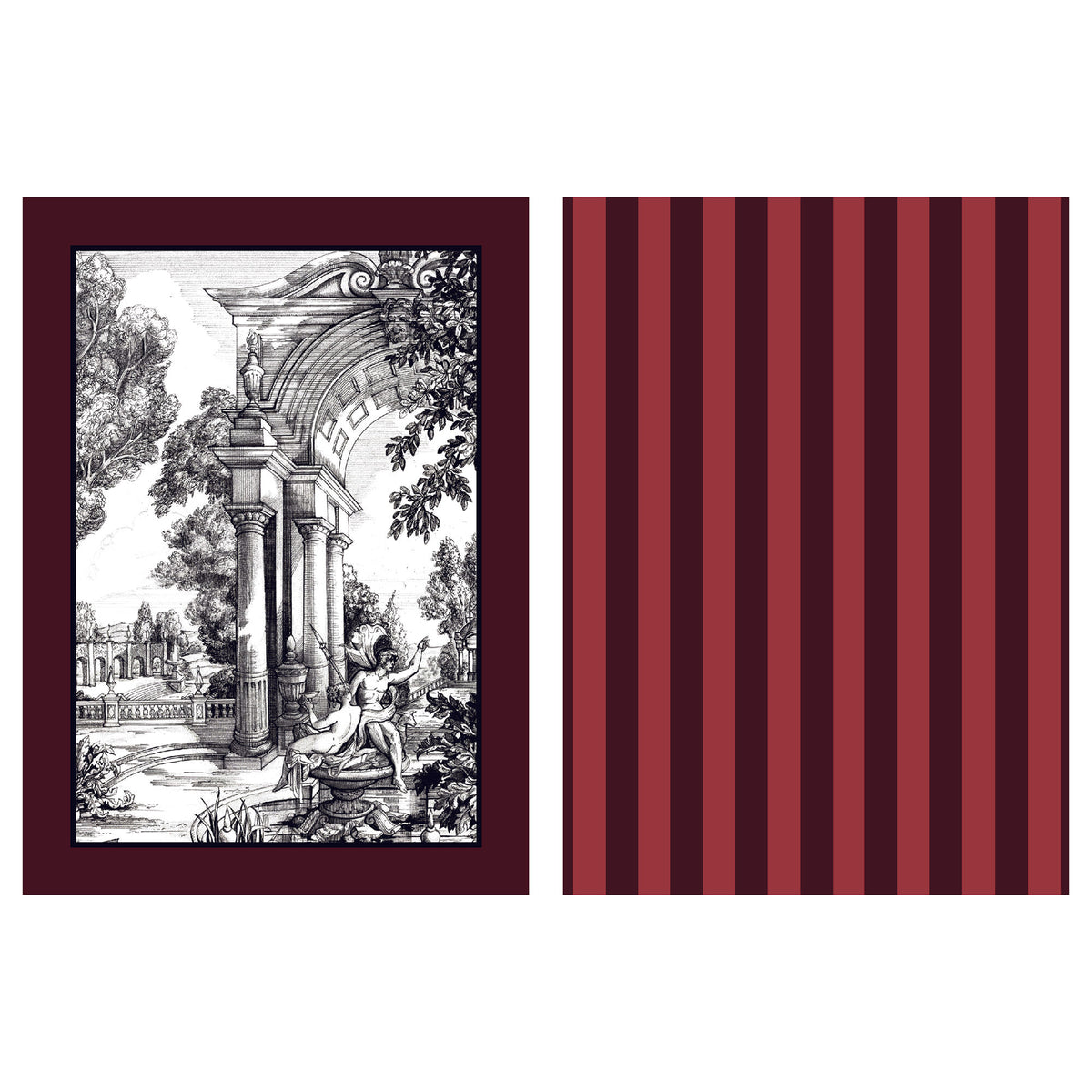 Laurence Llewelyn-Bowen Festivo 2 Pack 50cmx70cm Tea Towels Red