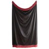 Laurence Llewelyn-Bowen Festivo Stripe Velvet 130cmx180cm Throw Black