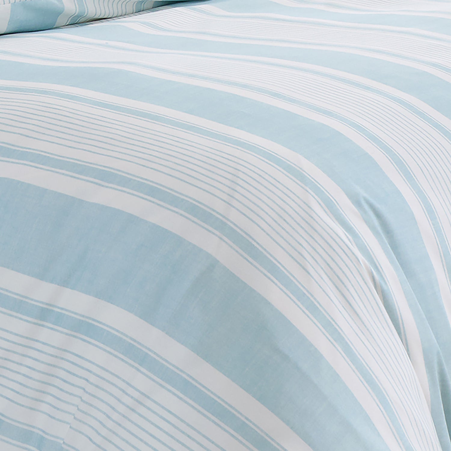 Dreams & Drapes Finlay Stripe Duvet Cover Bedding Set Blue