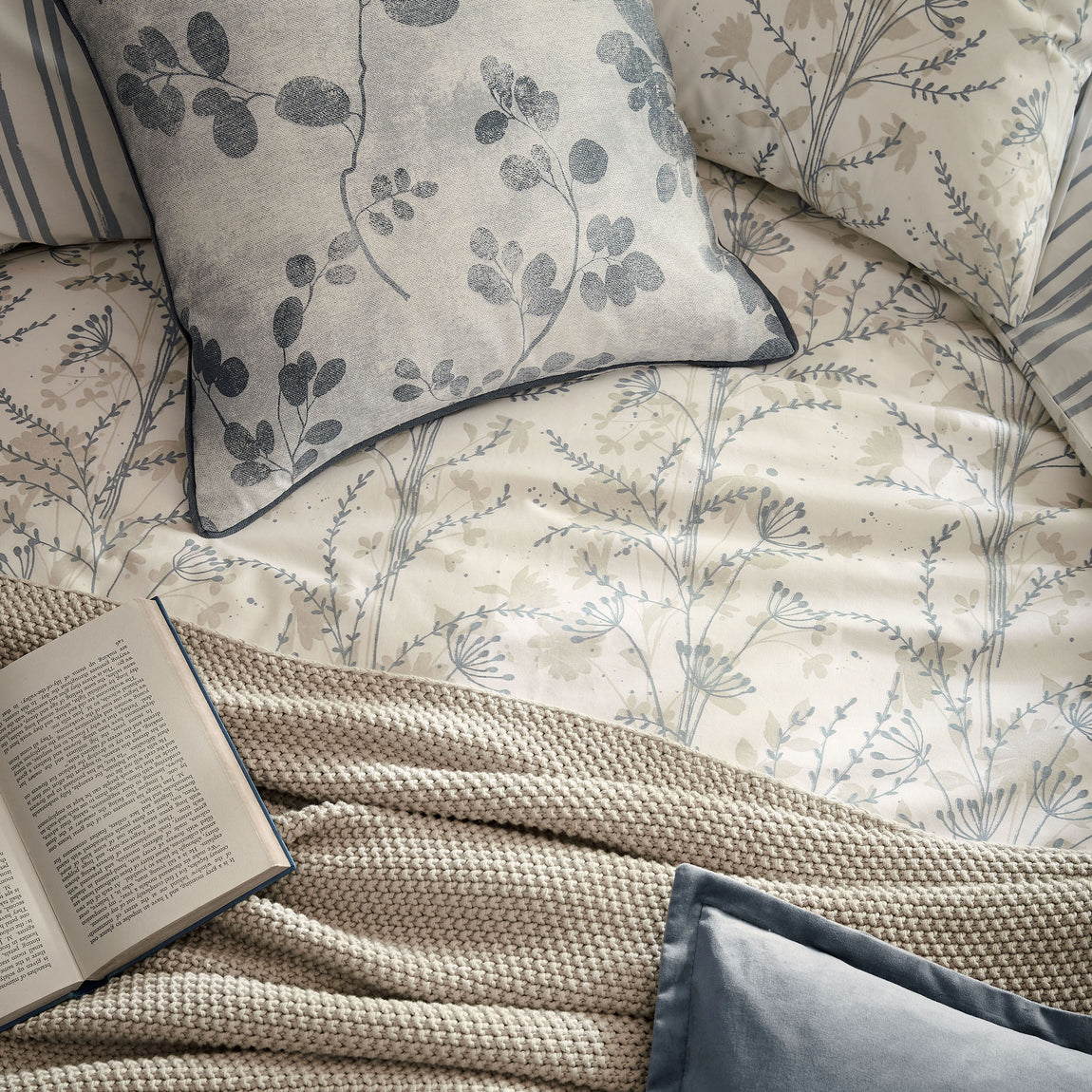 Laura Ashley Fennelton Duvet Cover Bedding Set Natural