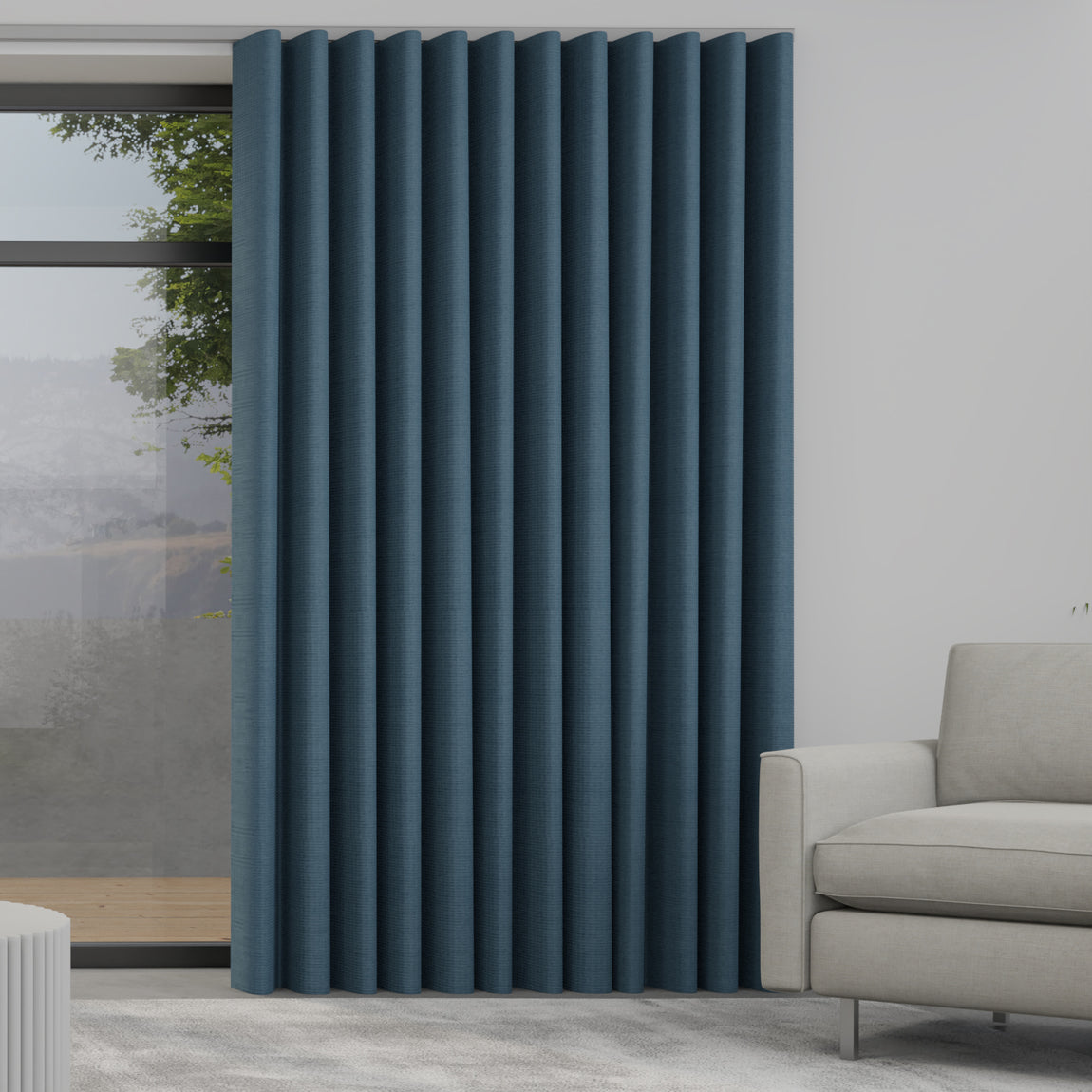 Mika Made to Measure Wave Curtain + FREE Track Danube