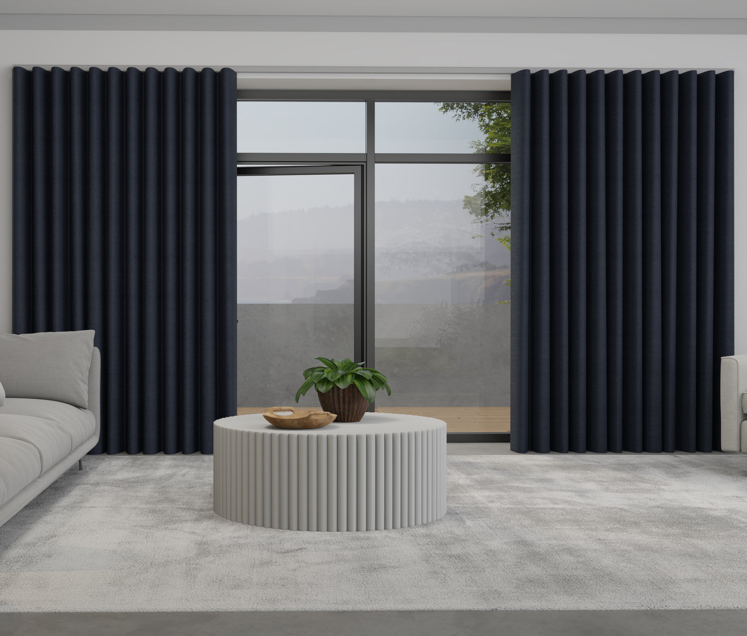 Mika Made to Measure Wave Curtain + FREE Track Ink