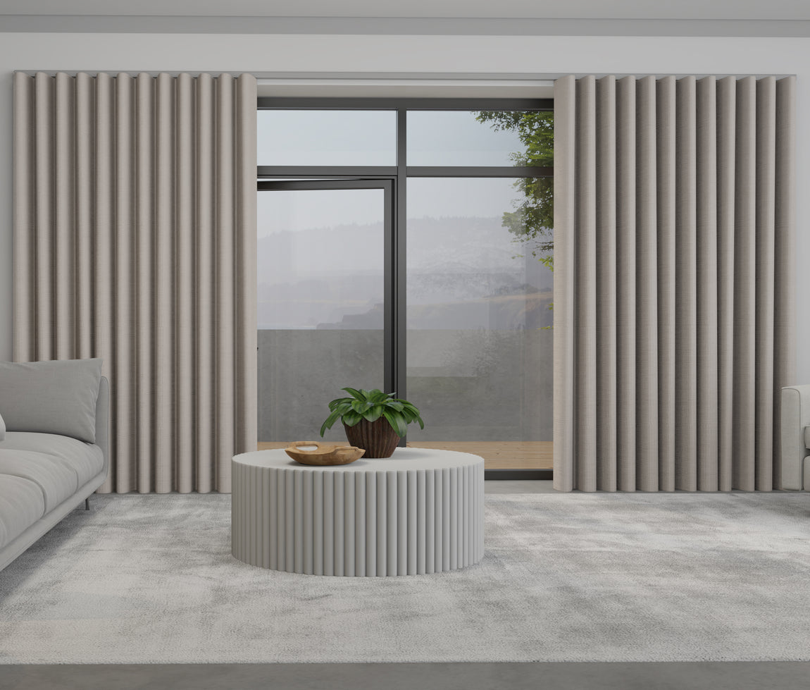 Mika Made to Measure Wave Curtain + FREE Track Platinum