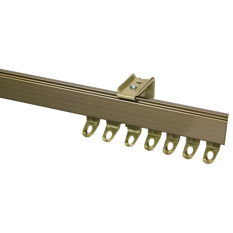 Fineline Curtain Track Antique Brass