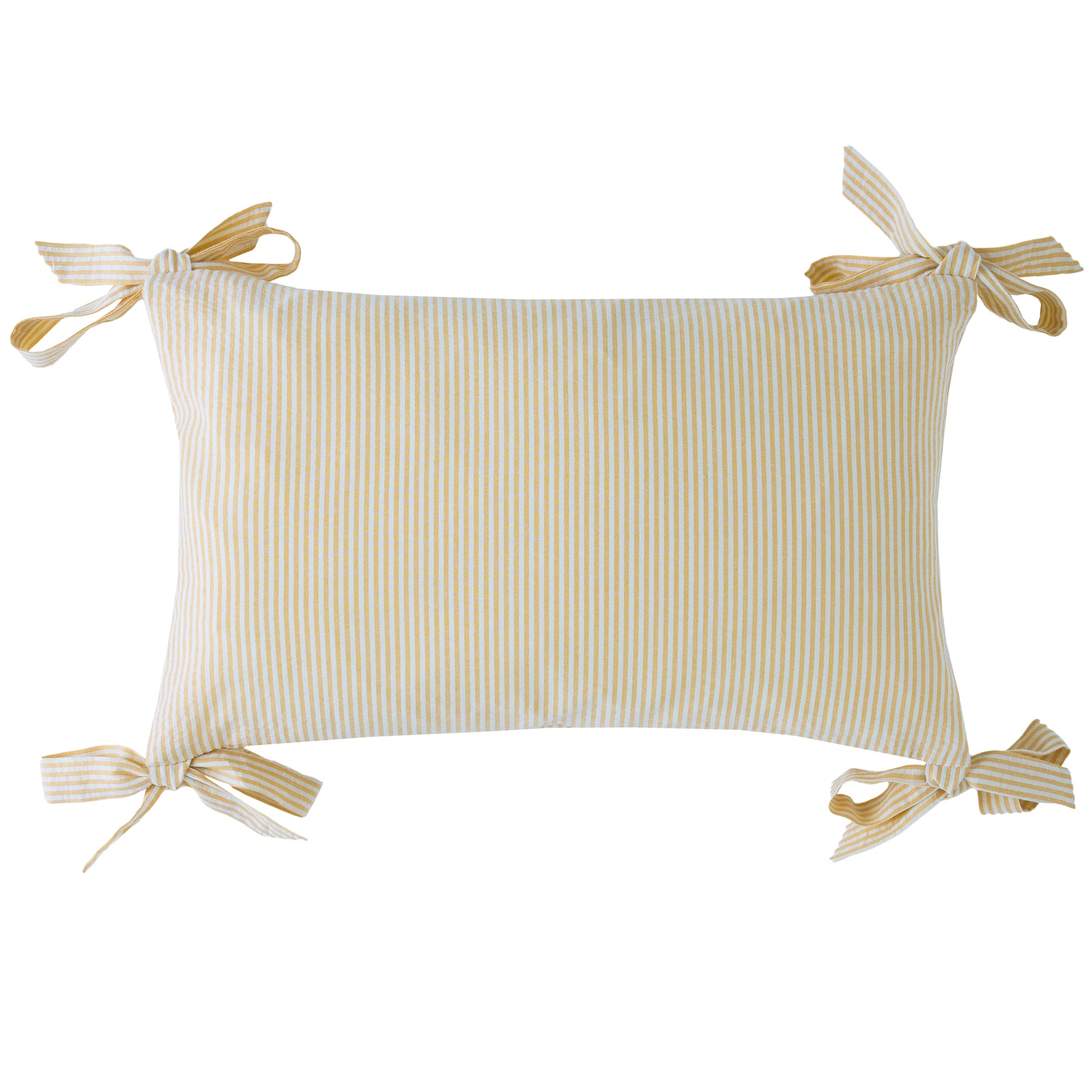 Laura Ashley Flaxley Stripe 30cm x 50cm Filled Boudoir Yellow
