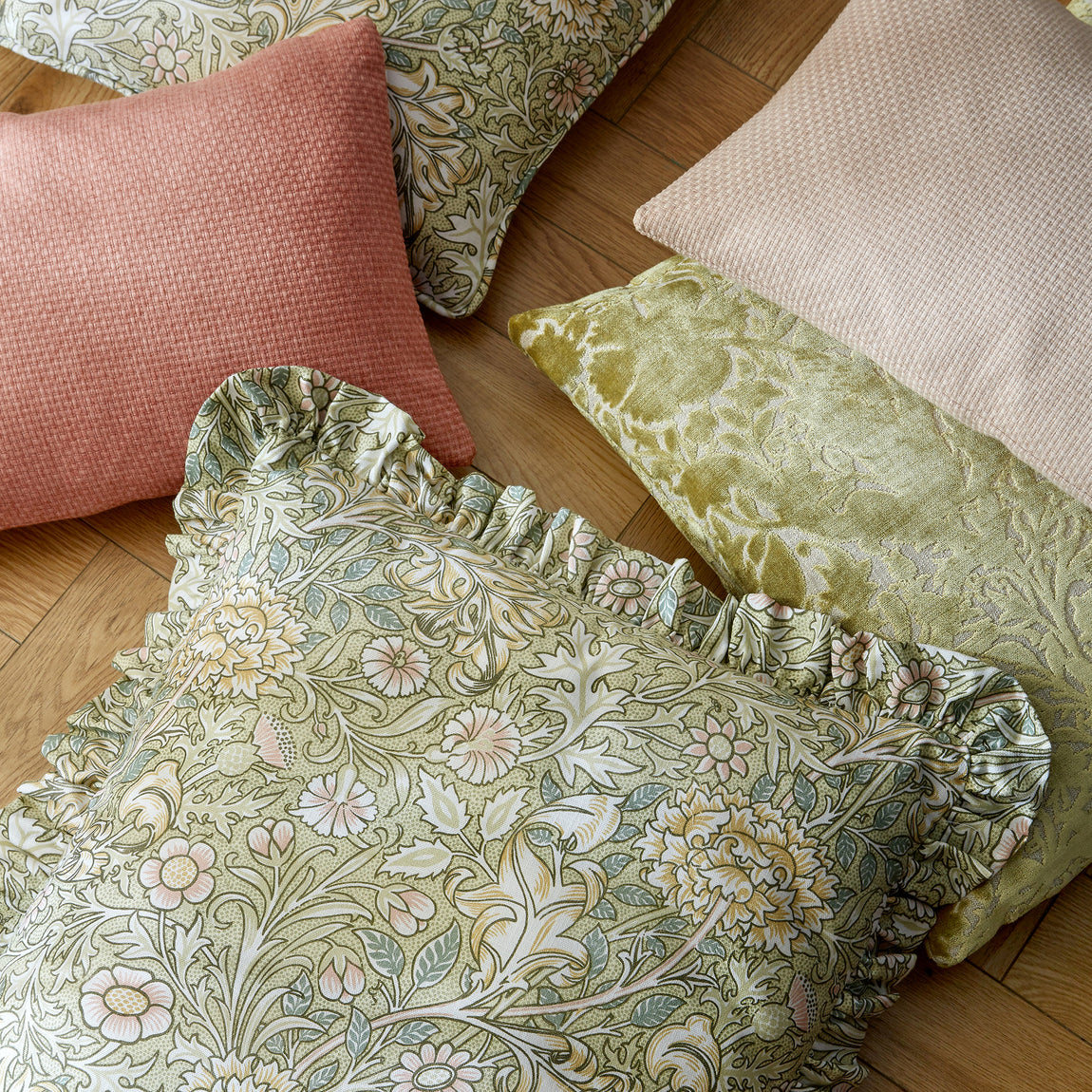 William Morris At Home Double Bough Fabric Apple