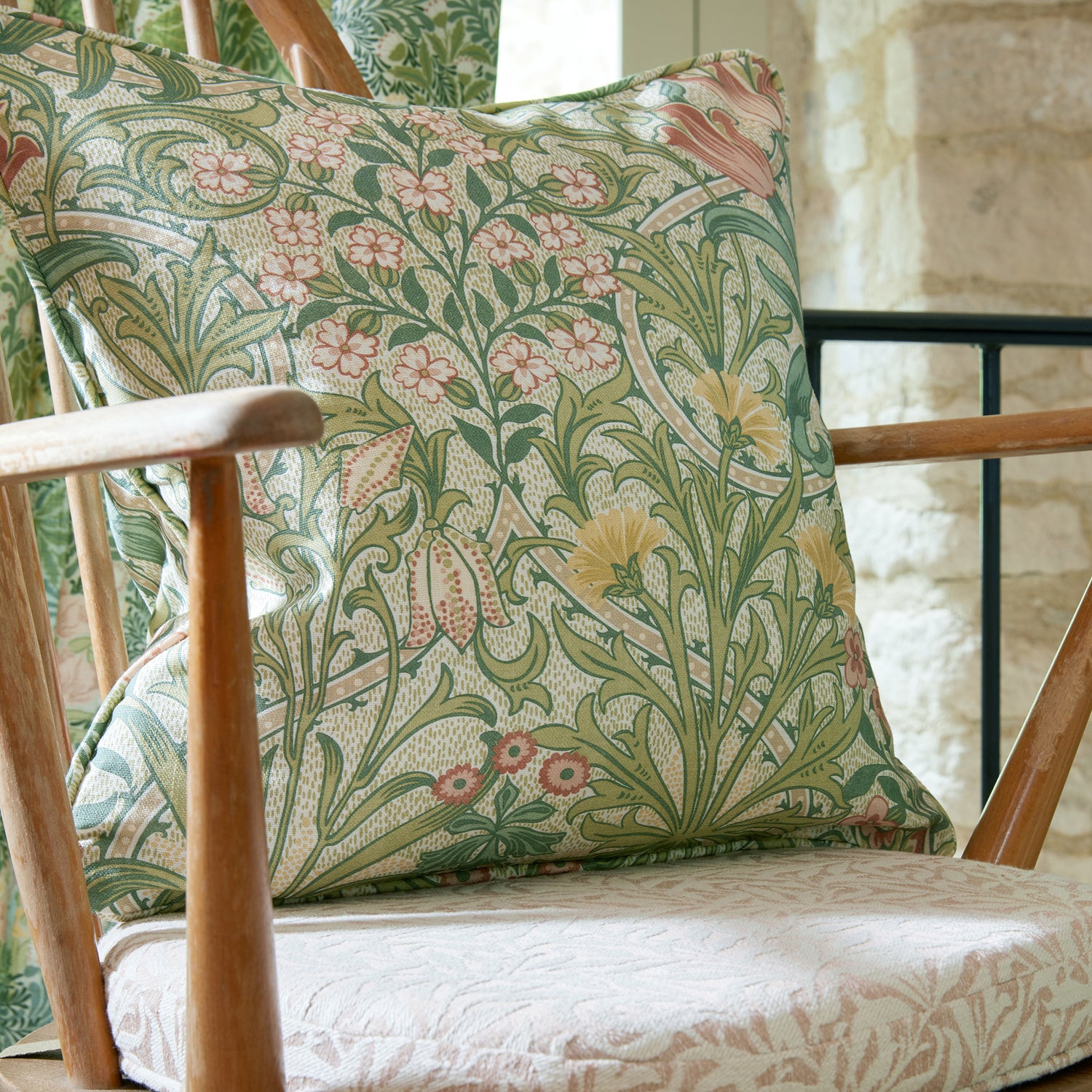 William Morris At Home Woodland Weeds Fabric Apple