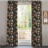 Linda Barker Florabunda Velvet Fabric Carbon