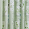 Dreams & Drapes Floral Garden Ready Made Pencil Pleat Curtains Green