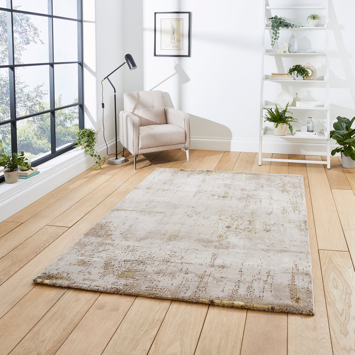 Florence 50034 120cm x 170cm Rug Beige Gold