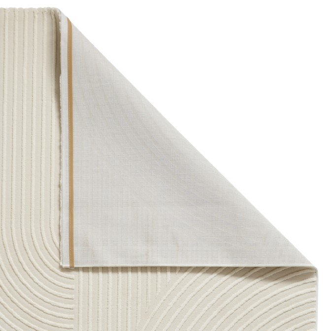 Flores 1924 Modern Recycled Washable Rug Cream