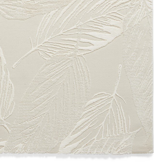 Flores 1925 Botanical Recycled Washable Rug Cream