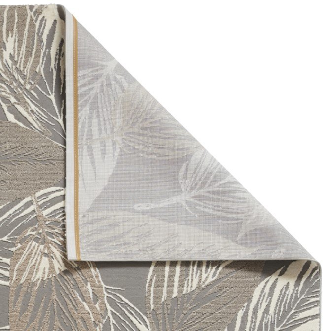Flores 1925 Botanical Recycled Washable Rug Grey
