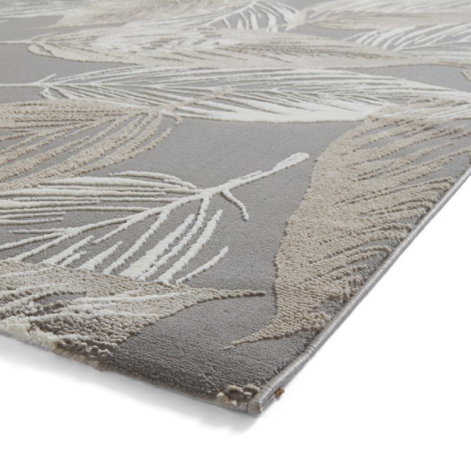 Flores 1925 Botanical Recycled Washable Rug Grey