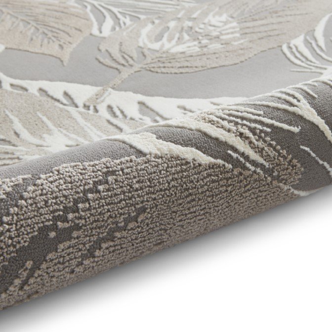 Flores 1925 Botanical Recycled Washable Rug Grey