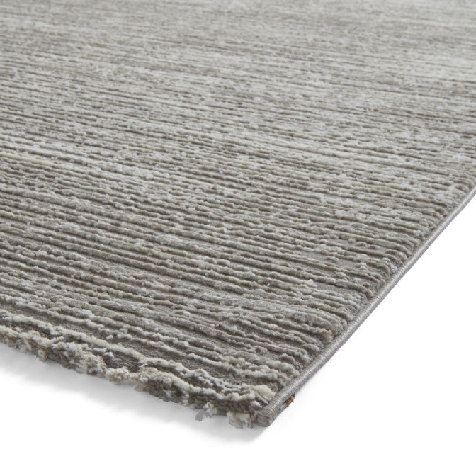 Flores 1930 Modern Recycled Washable Rug Grey
