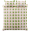 Orla Kiely Floret Check Duvet Cover Bedding Set Dill Pink