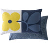 Orla Kiely Floret 40cm x 60cm Filled Boudoir Dandelion Denim