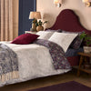 William Morris At Home Flower Pot Duvet Cover Bedding Set Indigo Raspberry
