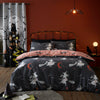 Halloween Flying Witches Duvet Cover Bedding Set Charcoal