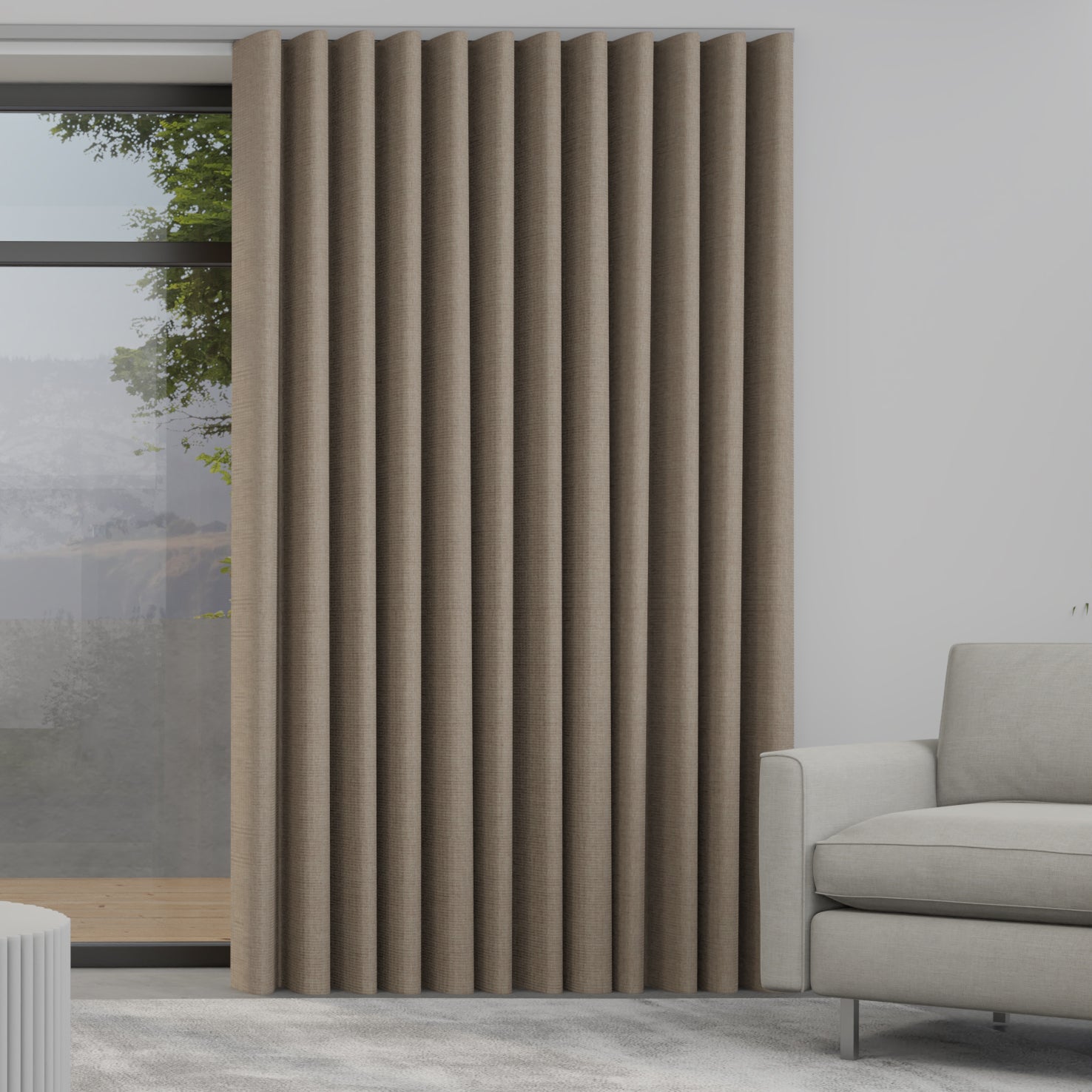 Positano Made to Measure Wave Curtain + FREE Track Biscuit